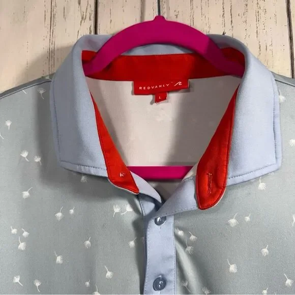 Redvanly Mens Blue Polo Shirt Golf Classic Relaxed Fit Bay Hill Embroidered - Picture 4 of 11